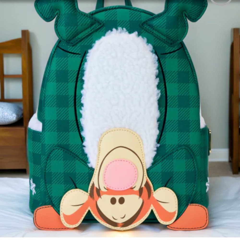 Tigger upside down winter Backpack NWT - image 1